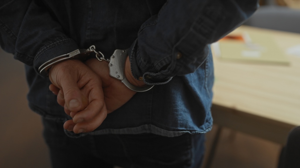 man in handcuffs