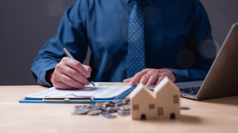 man working on his estate plan