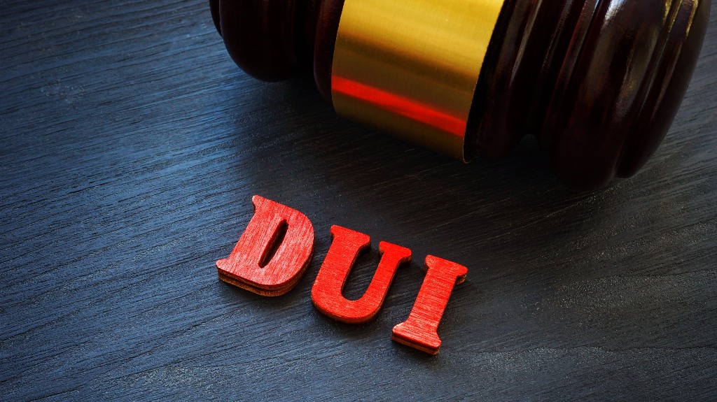 DUI and judge's gavel
