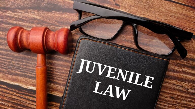 Juvenile Law book, judge's gavel